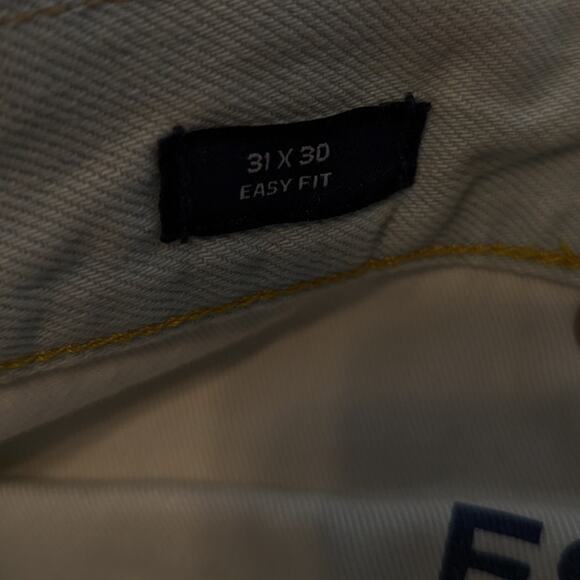 GAP Men's Jean Light Wash Blue Easy Fit Slim Straight Leg Jeans Size 31x30 - Picture 9 of 10